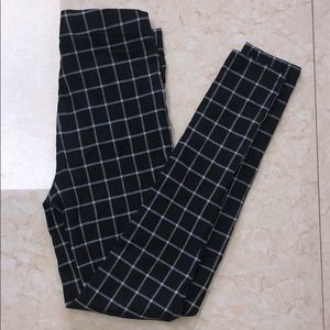 High waisted Grid Leggings